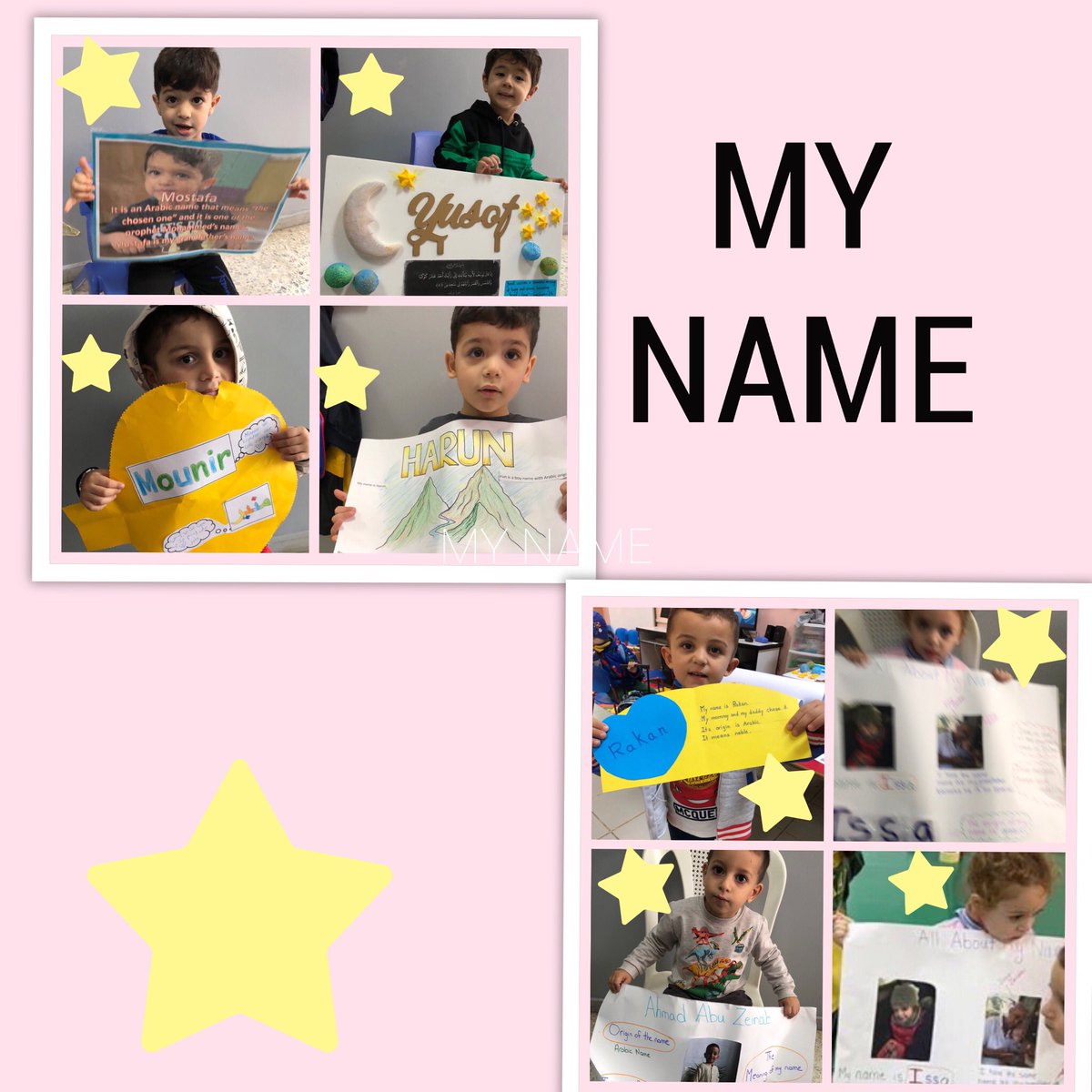 abeerbsat75's tweet photo. Names are who we are, the mark of our identity and each name is special and unique in its own way. KG1A learners prepared posters about their names and presented them to their friends #who we are  #that’s Me @Hhhsinfo @sashgh @tbaassiri @monifa_baba https://t.co/VDc6ipGdS2