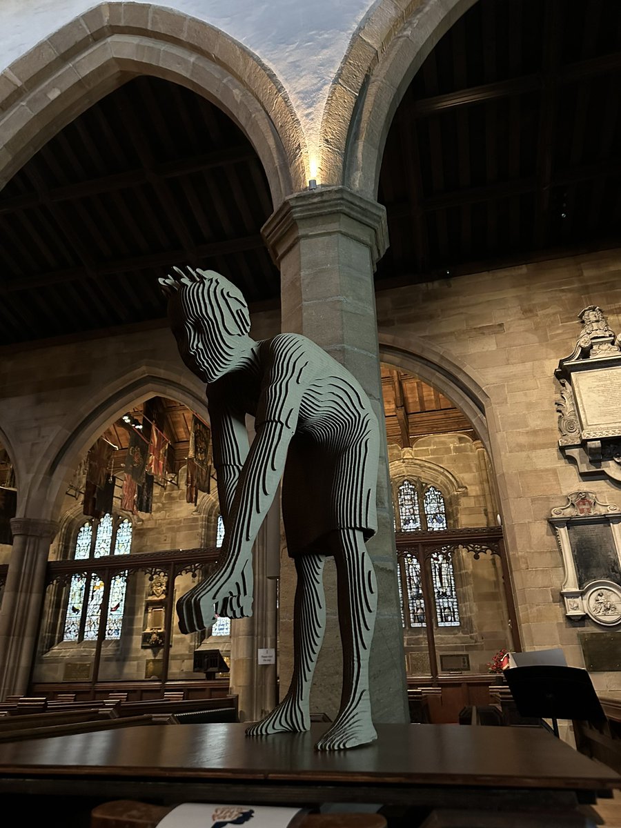 Lovely to be invited along to @LancasterPriory to see The Three Sophia’s sculptures which will be in place until 7th December