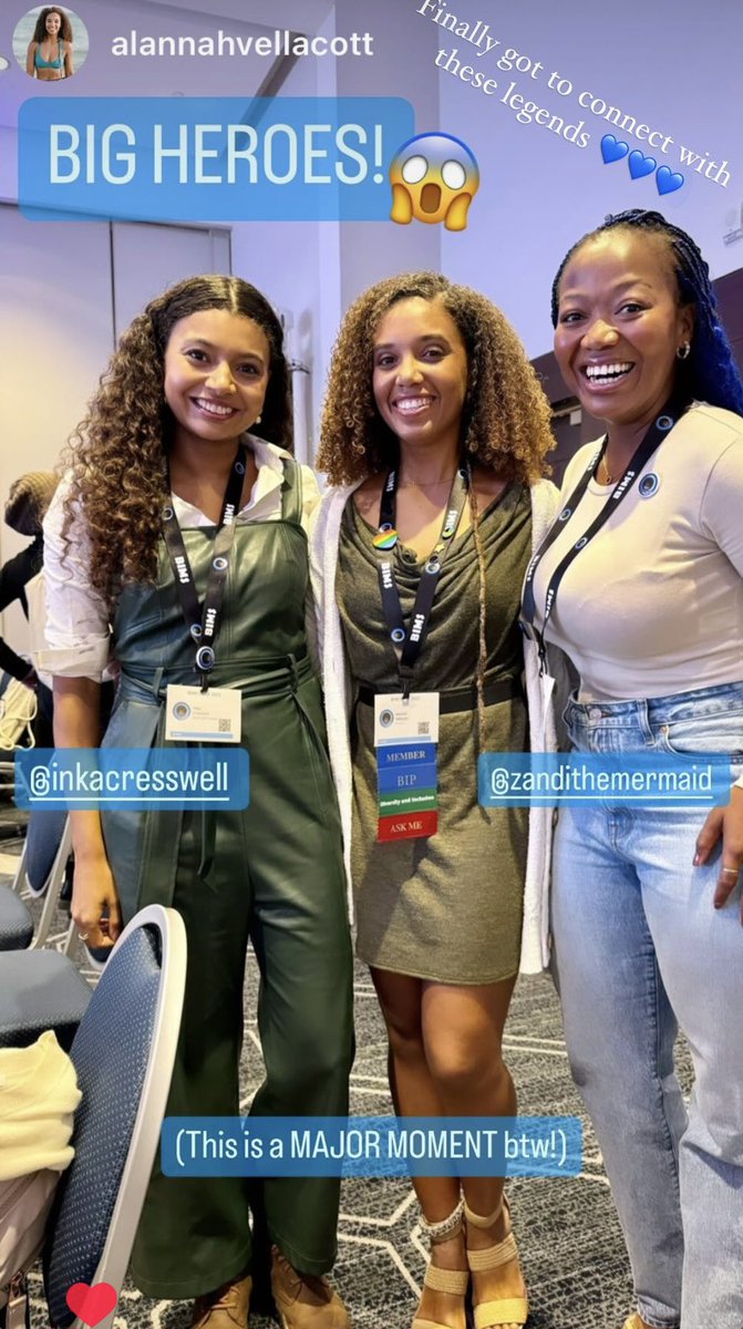 Finally got to connect with these incredible women! Make sure you check out their work they are both doing such incredible things for our oceans #BIMSWEEK2023