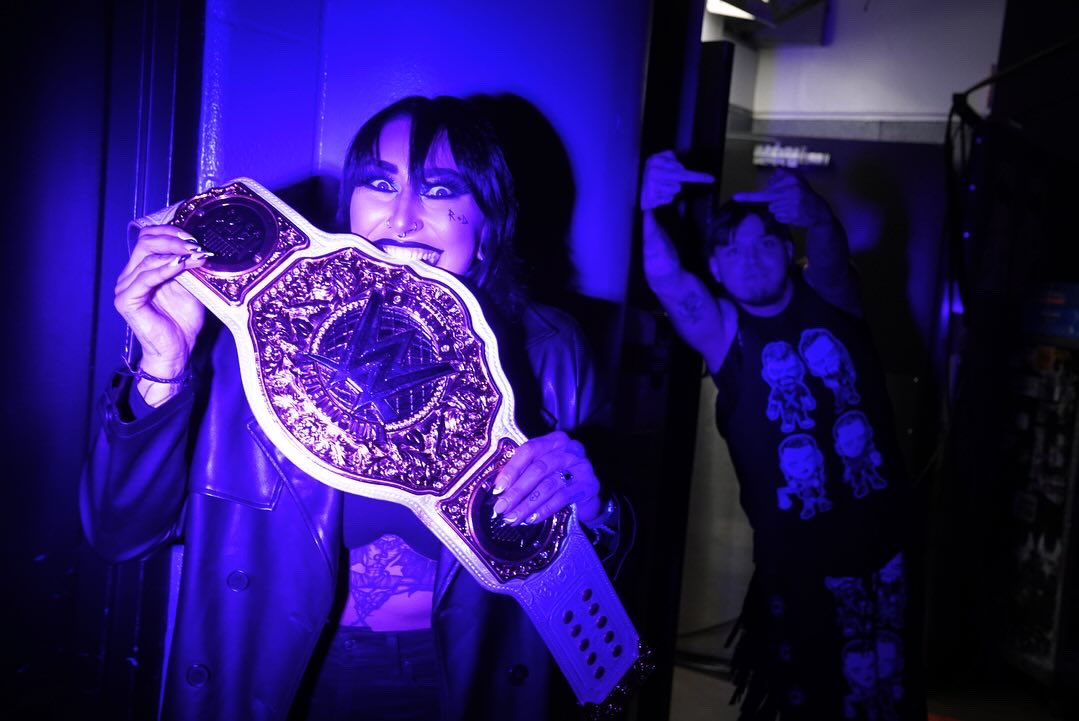 RheaRipley_WWE's tweet photo. Everyone claims to be “daddy”, but there is and will always be ONE Mami 😈 https://t.co/AzIwCZNh0h