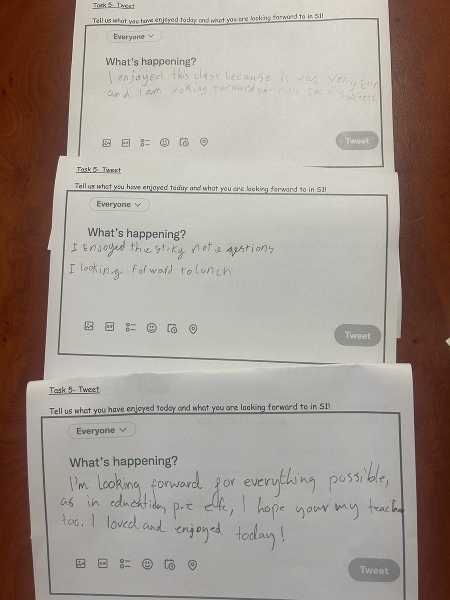 I had the pleasure of meeting some P7s from <a href="/GarnetbankPS/">GarnetbankPrimary</a> this morning. They were absolutely great at sharing their opinions and left some lovely feedback. Looking forward to them joining <a href="/HillheadHS/">Hillhead High School</a> next year!