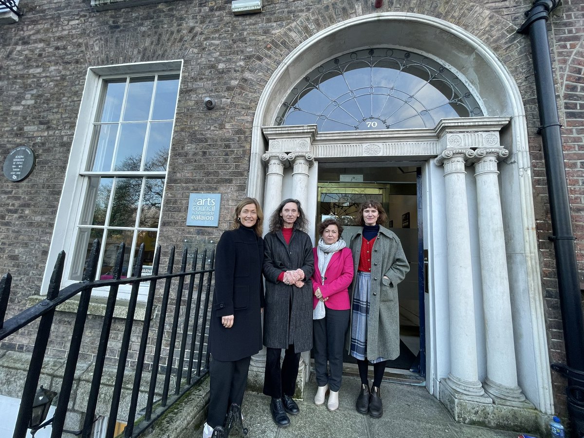 Brilliant meeting with @MaureenKennell5 and her team @artscouncil_ie sharing knowledge and exchanging ideas with @KriDanielsen from @kulturdir and IFACCA Chair, and our Executive Director @mmorenomujica