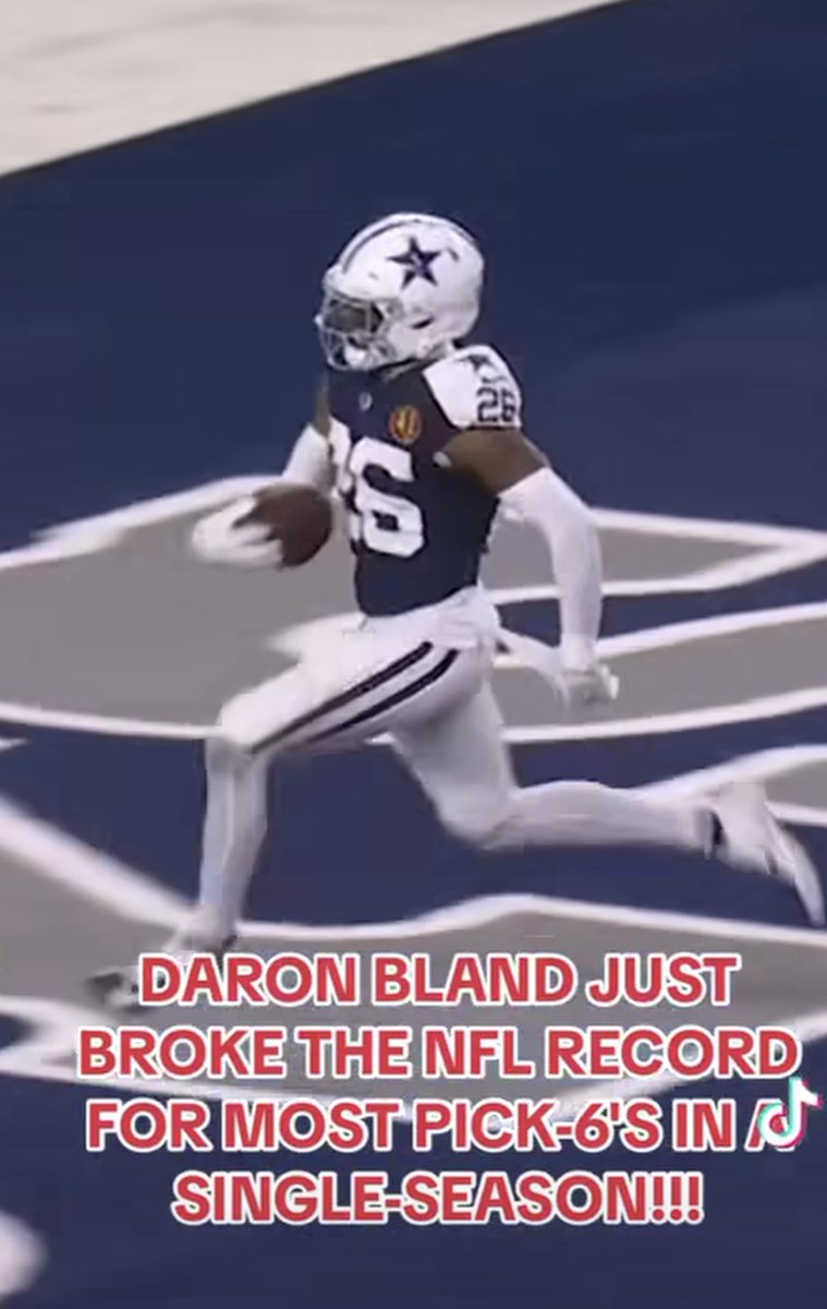 How bout that Daron Bland, from Modesto, who just broke the NFL single season record for most interceptions for a touchdown!