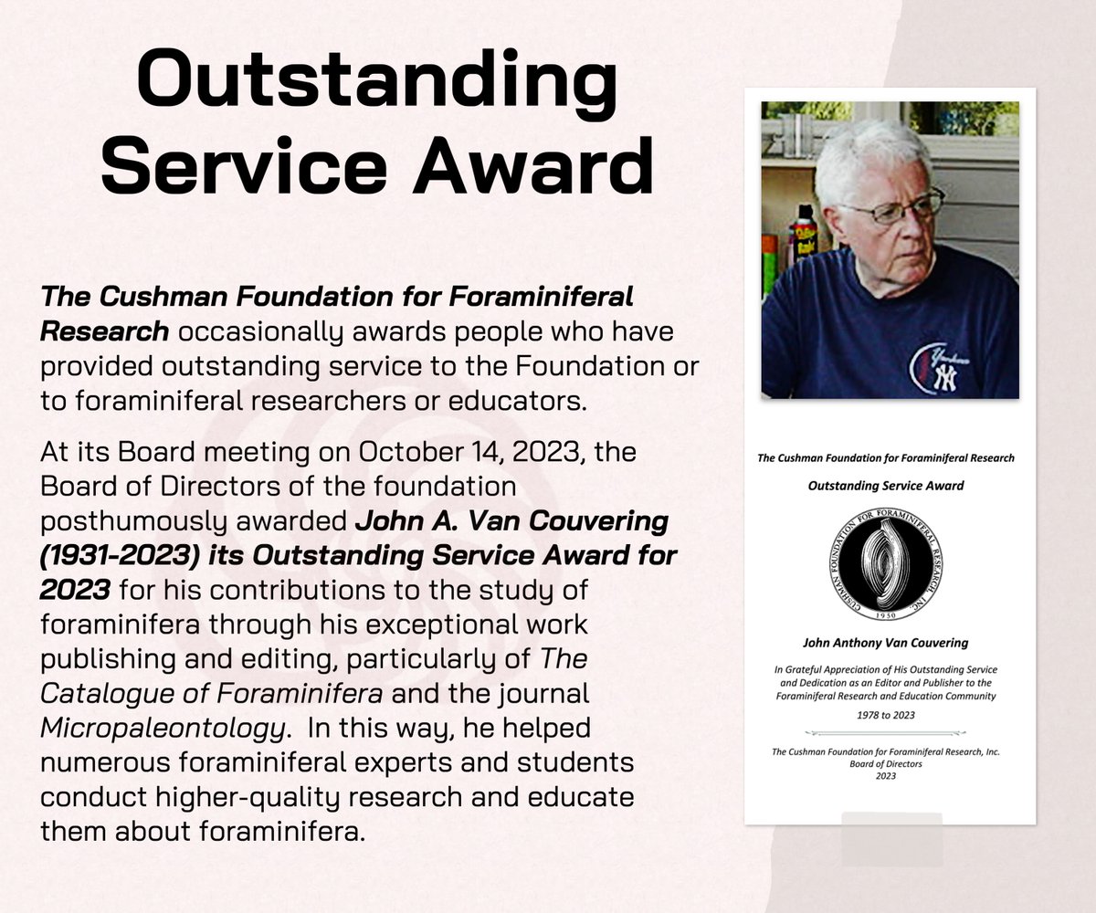Cushman Foundation for Foraminiferal Research tweet media