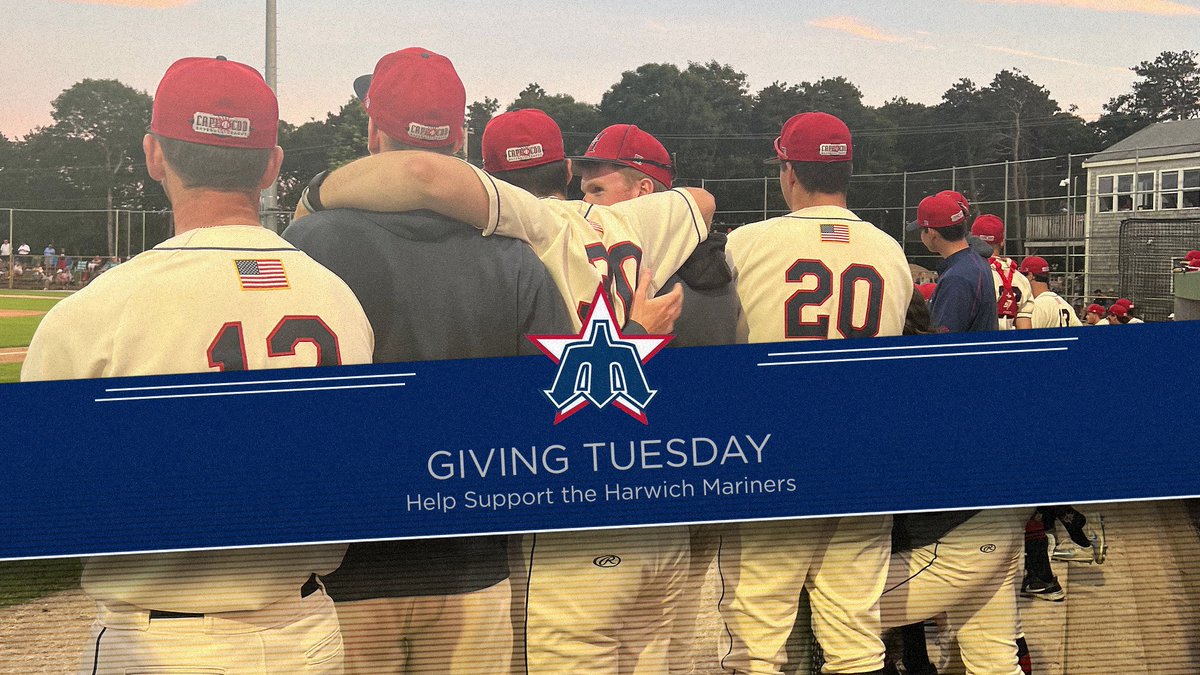 Good Morning Mariners Family! Giving Tuesday is here! Please consider donating to the organization as your support will help give our players, fans, interns, coaches, volunteers and the town of Harwich the best possible experiences in years to come … paypal.com/donate/?hosted…