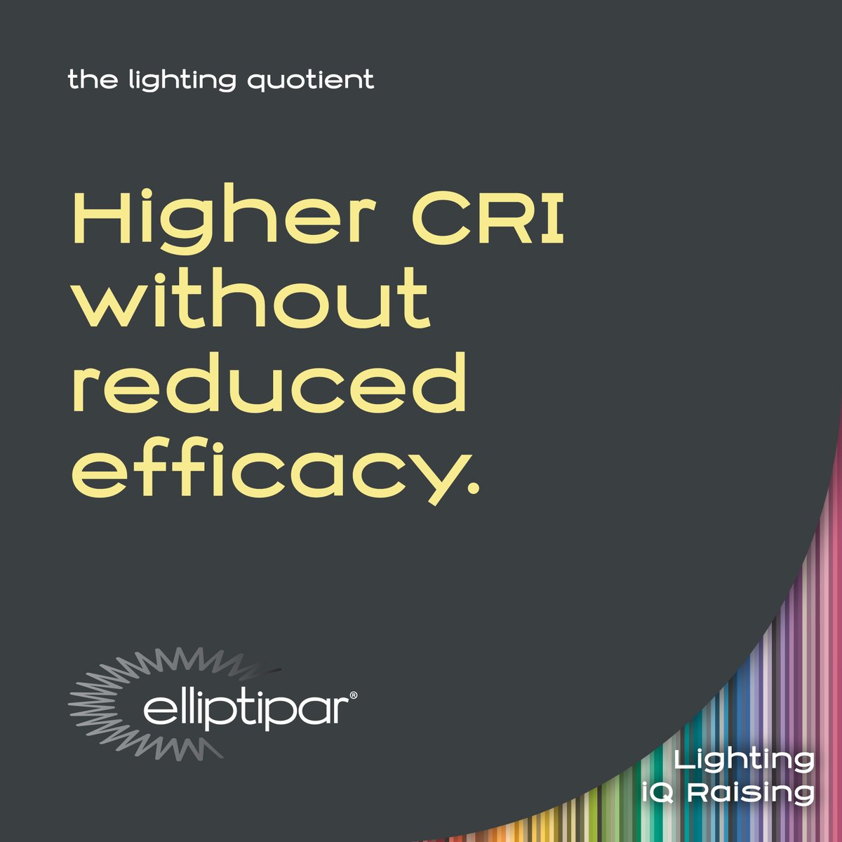 90+ CRI is now standard across all elliptipar products.

We continue to push the envelope while reducing costs for our customers.

#LiQ #lighting #lightingdesign #CRI #efficacy #efficiency #color #elliptipar #illuminate