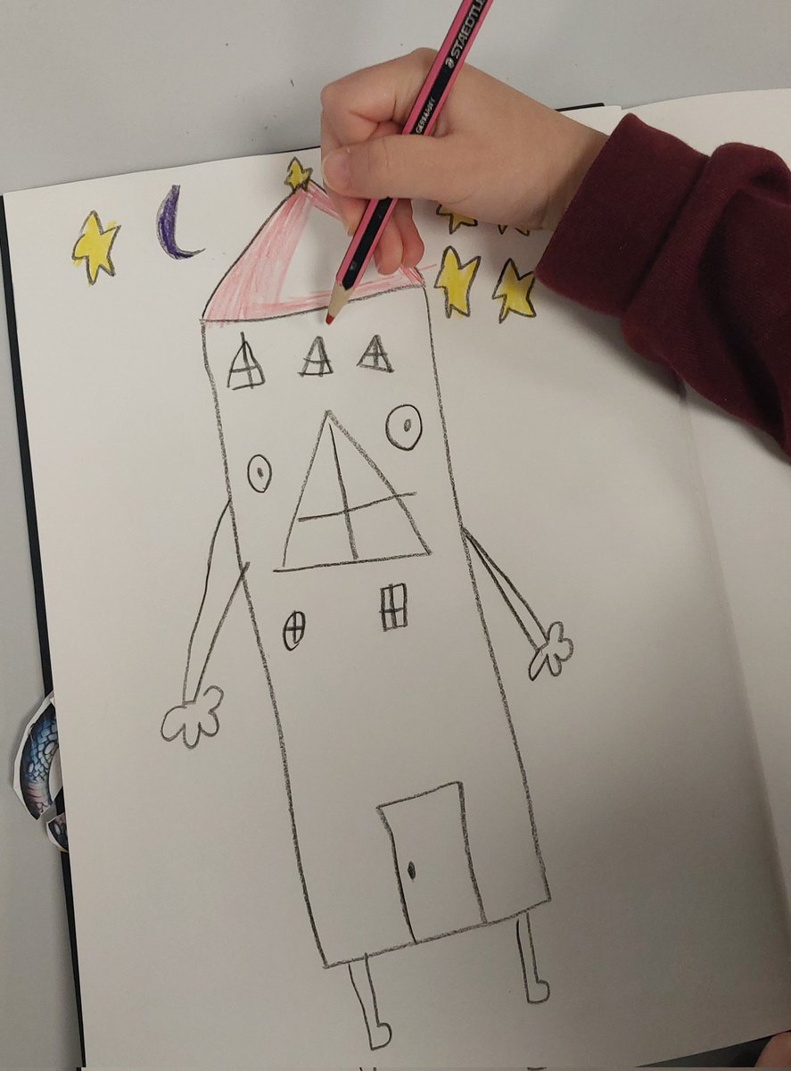 dhulston's tweet image. Games without frontiers.
The Unbridled imagination of a year 1 child. 
Given the opportunity houses will speak &amp;amp; trees will walk. These animated #sketchbooks allow children to dream, write and draw with purpose. @WebsterPrimary 
#arted