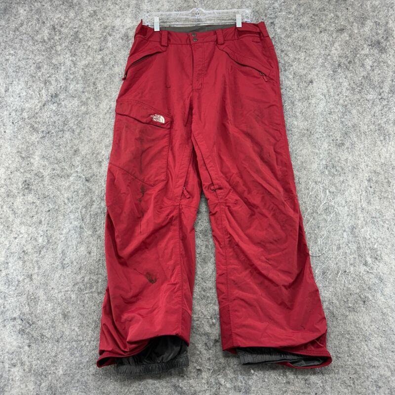eskigear's tweet photo. North Face Snow Pants Mens Large Red White Cargo Pocekt Hyvent Ski Gear https://t.co/7DZtxUSoBG https://t.co/gLg5qFHnV7