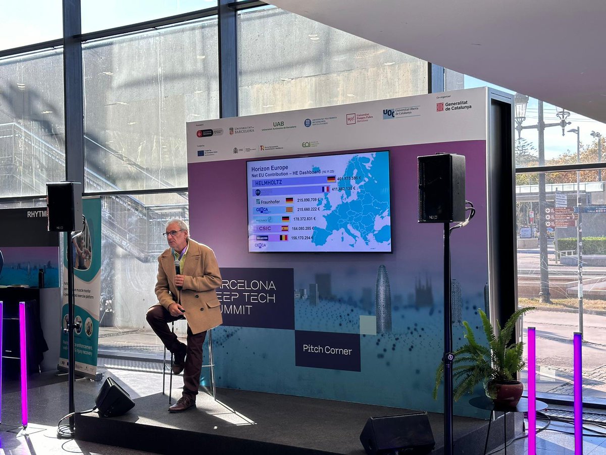 iCERCA's tweet image. 🌟Roger Cabezas, our KM & BI Manager, has presented the NEW CERCA Spin-off certification at the #BarcelonaDeepTechSummit 🚀
The seal is addressed to Spin-off companies emerged out of the CERCA System.
#Innovation #DeepTech #SomCERCA