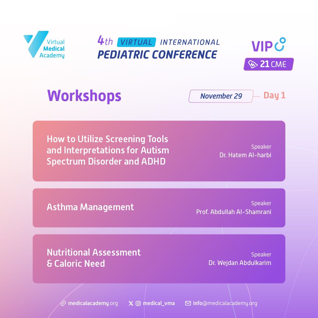 medical_vma's tweet photo. بجمهور كبير تجاوز 2600 ممارس في النسخ السابقة..

أقل من ٢٤ ساعة أمامك لحجز مقعدك في مؤتمر طب الأطفال الافتراضي الدولي وتبادل الخبرات مع نخبة من المتحدثين وأكثر من 700 ممارس صحي من مختلف الاختصاصات

سجل قبل فوات الأوان وأضف ٢١ ساعة تعليم طبي مستمر لرصيدك
https://t.co/YVa8cz5kN0
#VIPCo_VMA