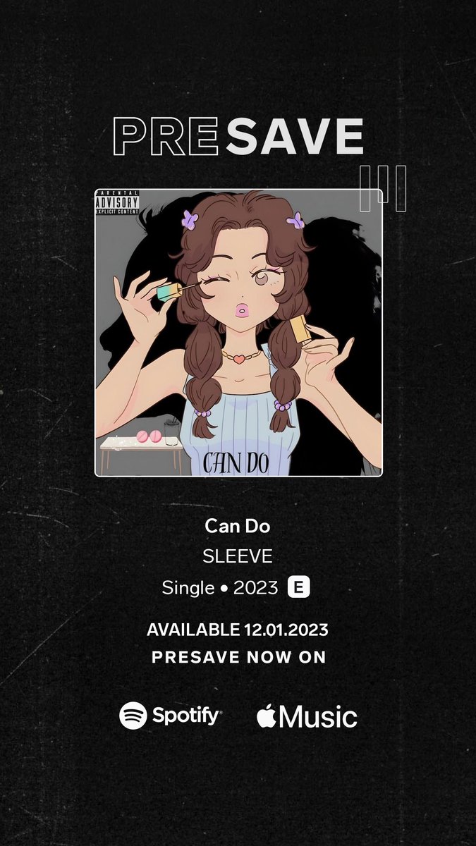 SLEEVE - Can Do

2 days till greatness hits 😁 this one for them ladies who like to go out and have a good time 😝 unitedmasters.com/m/can-do