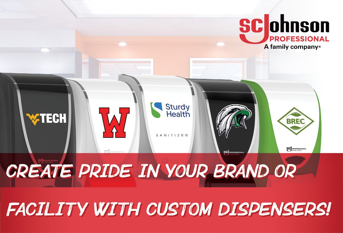 Create pride in your facility by adding your branding to an SCJ Professional QuickView™ dispenser! Get started on your design today! hubs.li/Q027jMWl0