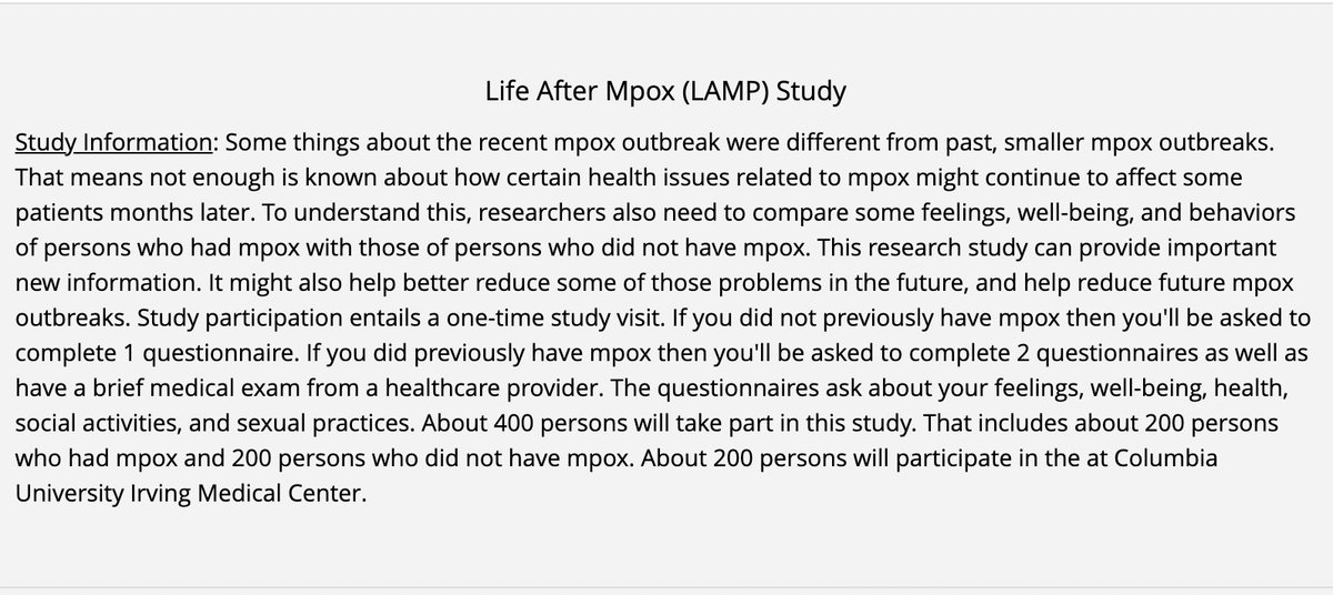 reluctantlyjoe's tweet photo. HELLO HOMOSEXUALS!

This is the last week to sign up for a survey on the longterm impacts of mpox infection. Especially if you're mpox recovered, contributing to this study will help build knowledge for better physical and mental treatment.

https://t.co/tTRK230jga https://t.co/IGejWqtywY