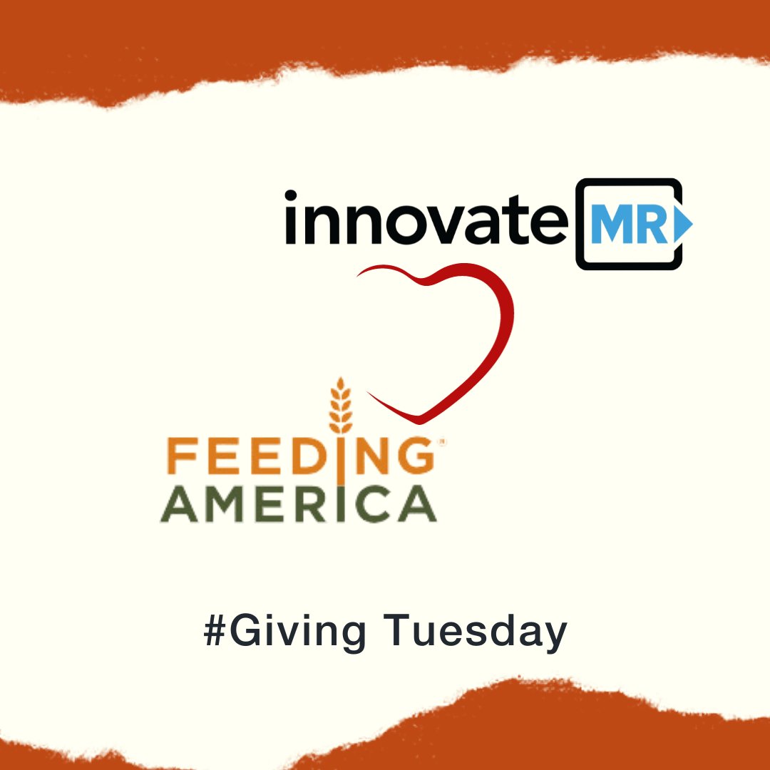 Exciting news! This #GivingTuesday, we've partnered with Feeding America to fight hunger and make a difference in the lives of those who need. Your contribution matters! Visit bit.ly/3FZbcre to learn more and be part of the change. #GiveBack #InnovateMR #FeedAmerica