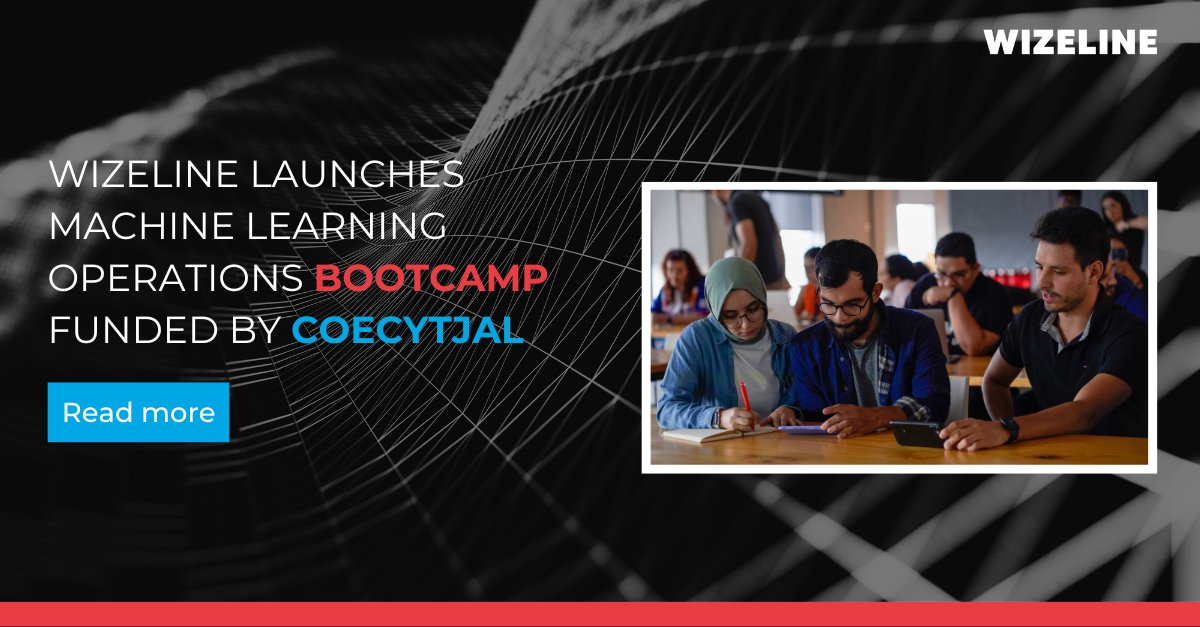 wizelineglobal's tweet photo. 🚀 Introducing the MLOps Bootcamp funded by Coecytjal! 🚀

Our new initiative offers Jalisco and Mexico professionals an immersive experience in managing and deploying machine learning models in real-world settings.

Learn more: https://t.co/HdEnAqzIQP https://t.co/8H2kmxJe25