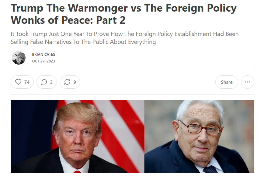 drawandstrike's tweet photo. Try to imagine Biden pulling off something like this. 

Go ahead. 

Just try. 

Obama told Trump he'd be going to war with N. Korea. Because Obama wasn't able to get anywhere with Kim Jong Un in 8 years in the White House, OBVIOUSLY Trump The Alpha Male Blowhard Idiot Yahoo was not going to be able to get anywhere either, right?  Well DUH! 

And then when Trump DID THE UNTHINKABLE... when Trump GAVE KIM **FACE** AND **TREATED HIM LIKE AN EQUAL** instead of like his DOG,  as the entire damn freaking foreign policy establishment SHRIEKED LIKE BANSHEES FOR HIM TO STOP...guess what happened?

KIM CALMED DOWN.

Trump made more progress in 4 short years in the White House than the entire foreign policy establishment did in 70 years. 

I documented this in the 2nd column in epic 3 part series, "TRUMP THE WARMONGER VS THE FOREIGN POLICY WONKS OF PEACE": 

https://t.co/rRFv2vj9Dn