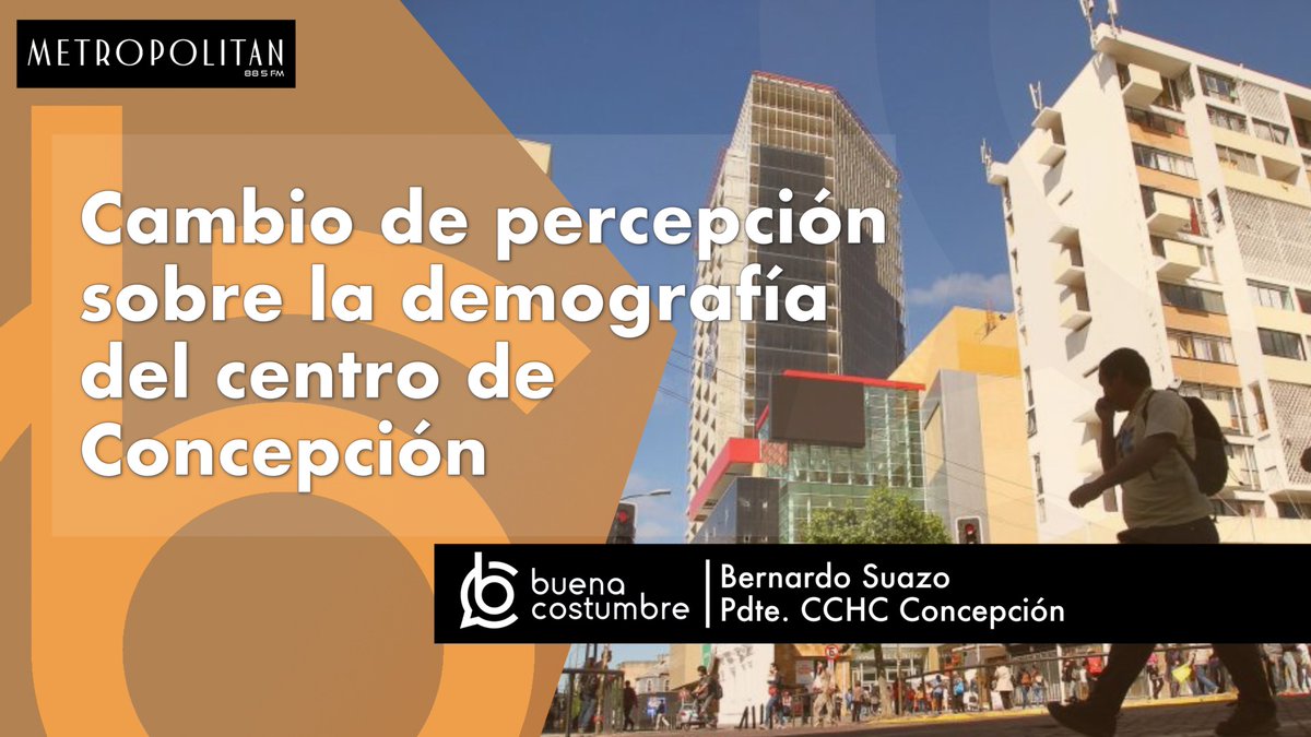 Programa Buena Costumbre (@buenacostumbre_) on Twitter photo 📌 Hoy conversamos con Bernardo Suazo de <a href="/CChCConcepcion/">CChCConcepcion</a> sobre los cambios y necesidades que existen en los residentes del Centro de Concepción.
📌Revisa la entrevista completa en Youtube: youtu.be/8kk7VPUqxt0 📌 Hoy conversamos con Bernardo Suazo de <a href="/CChCConcepcion/">CChCConcepcion</a> sobre los cambios y necesidades que existen en los residentes del Centro de Concepción.
📌Revisa la entrevista completa en Youtube: youtu.be/8kk7VPUqxt0