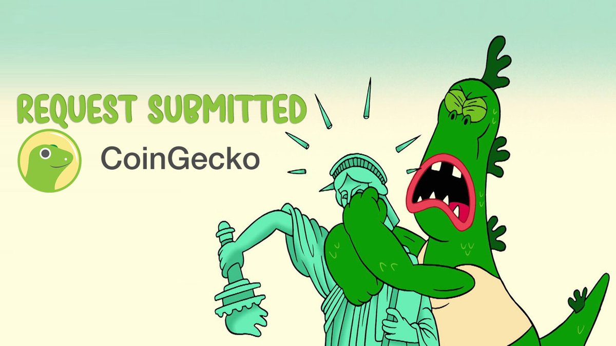 MrGusToken's tweet photo. @coingecko  Request Submitted https://t.co/tGT1pd0cIM
