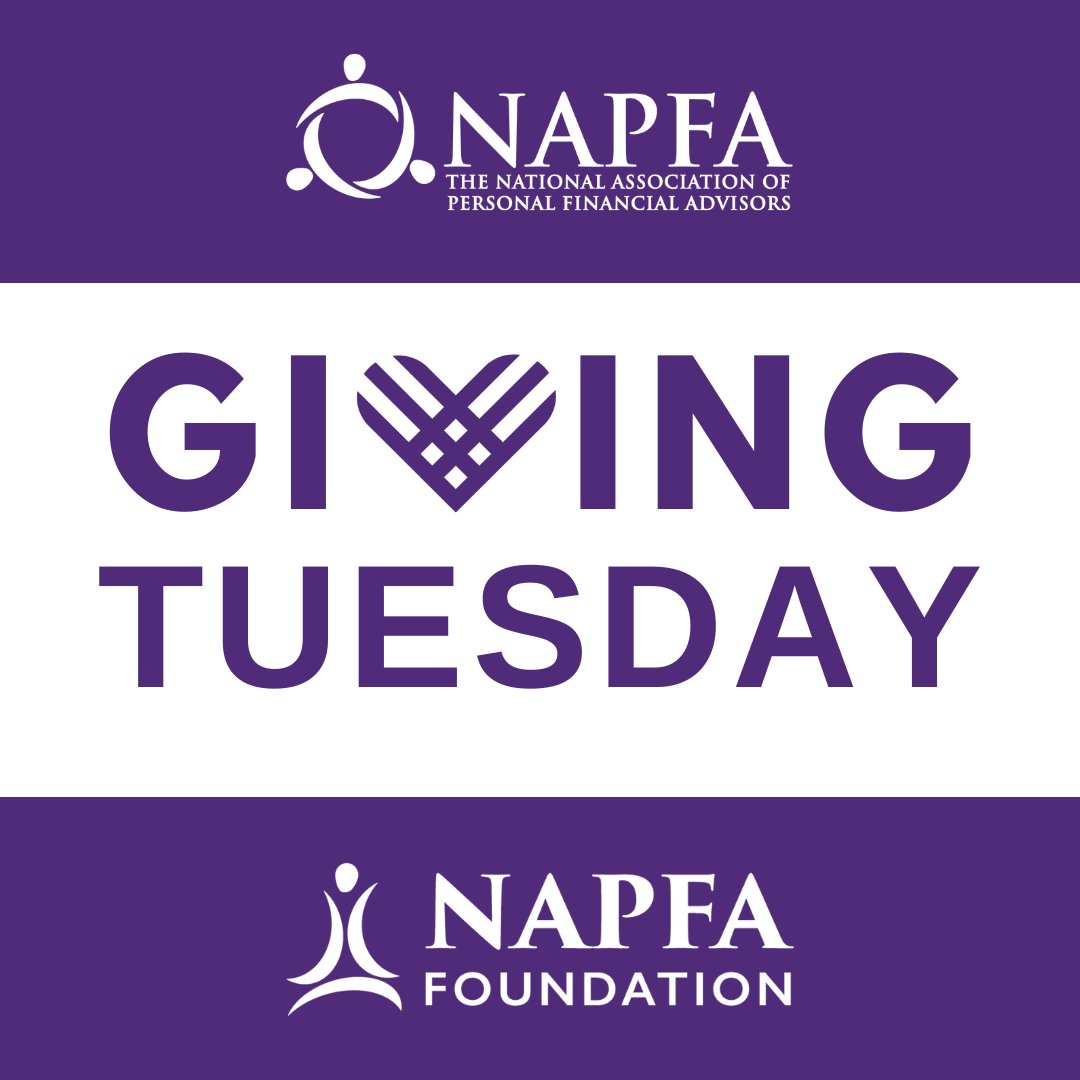 Today is #GivingTuesday. By supporting the NAPFA Foundation, you are not only investing in the future of the financial planning profession but also making a difference in the lives of the people we serve. Make a contribution: bit.ly/3QVXQ5f