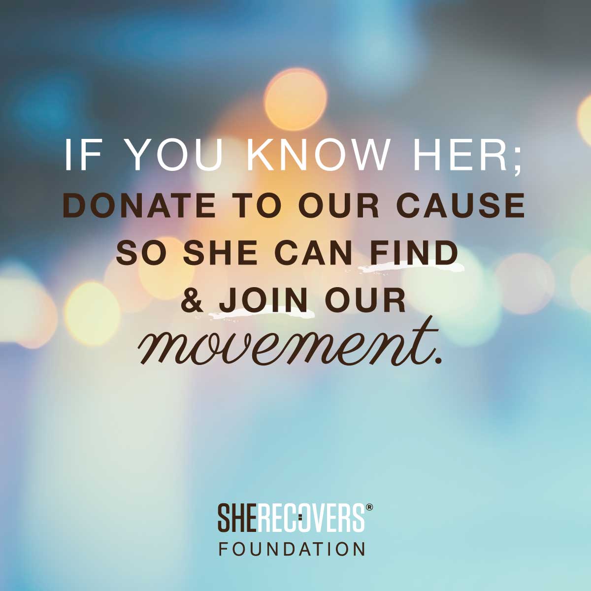 To the women who need us but have yet to find us…
If you are her; welcome home.
If you love her; let her know we do too.
If you know her; donate to our cause so she can find &amp; join our movement.

💝 sherecovers.org/yeg-2023-for-t…

#SHERECOVERS #GiveTheGiftOfRecovery #YEG