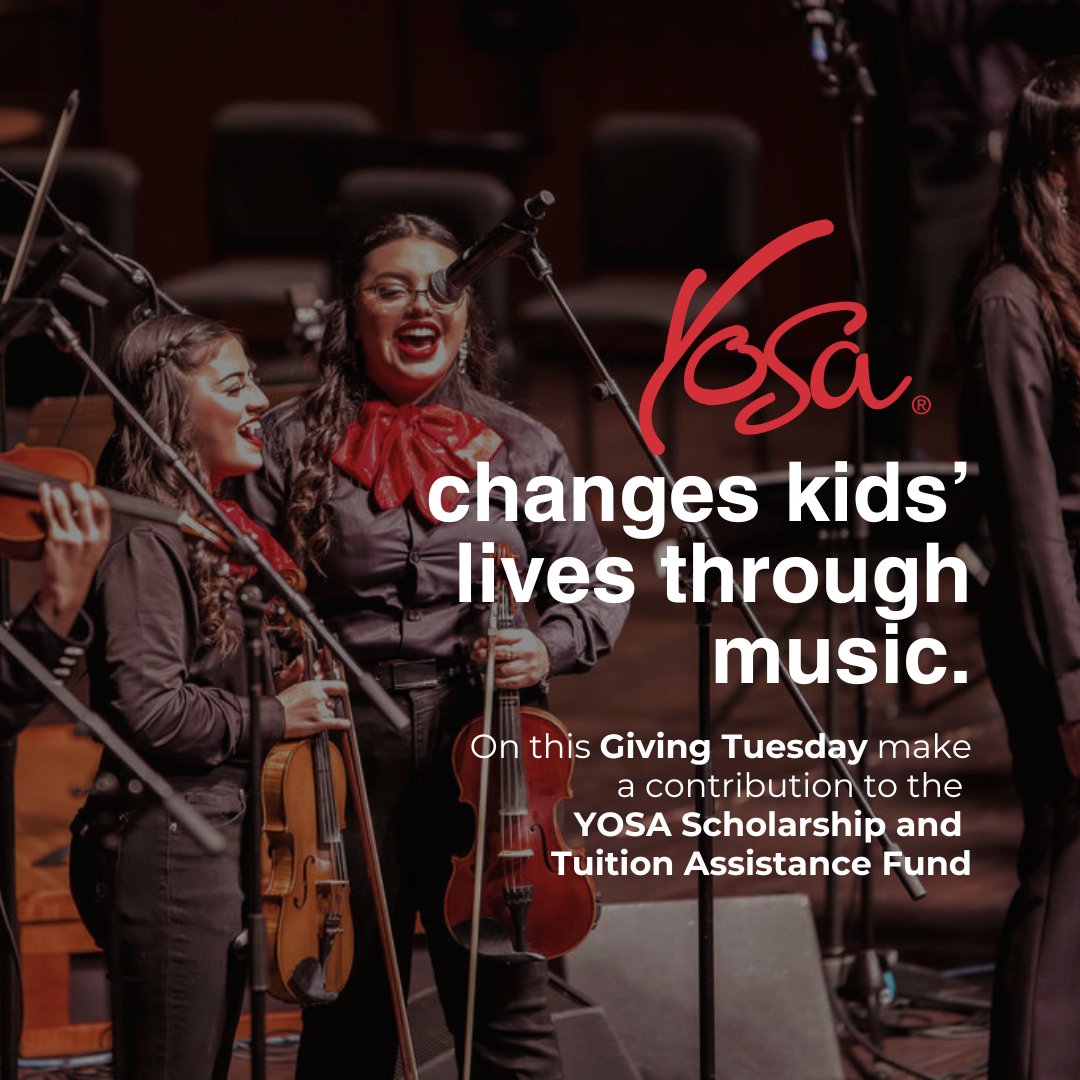 This year, consider giving the gift of music education by contributing to the YOSA Scholarship and Tuition Assistance Fund. Your generosity ensures that all youth in San Antonio can access our life-changing programs.

#GivingTuesday #YOSAScholarshipFund #SeasonOfGiving #SATX