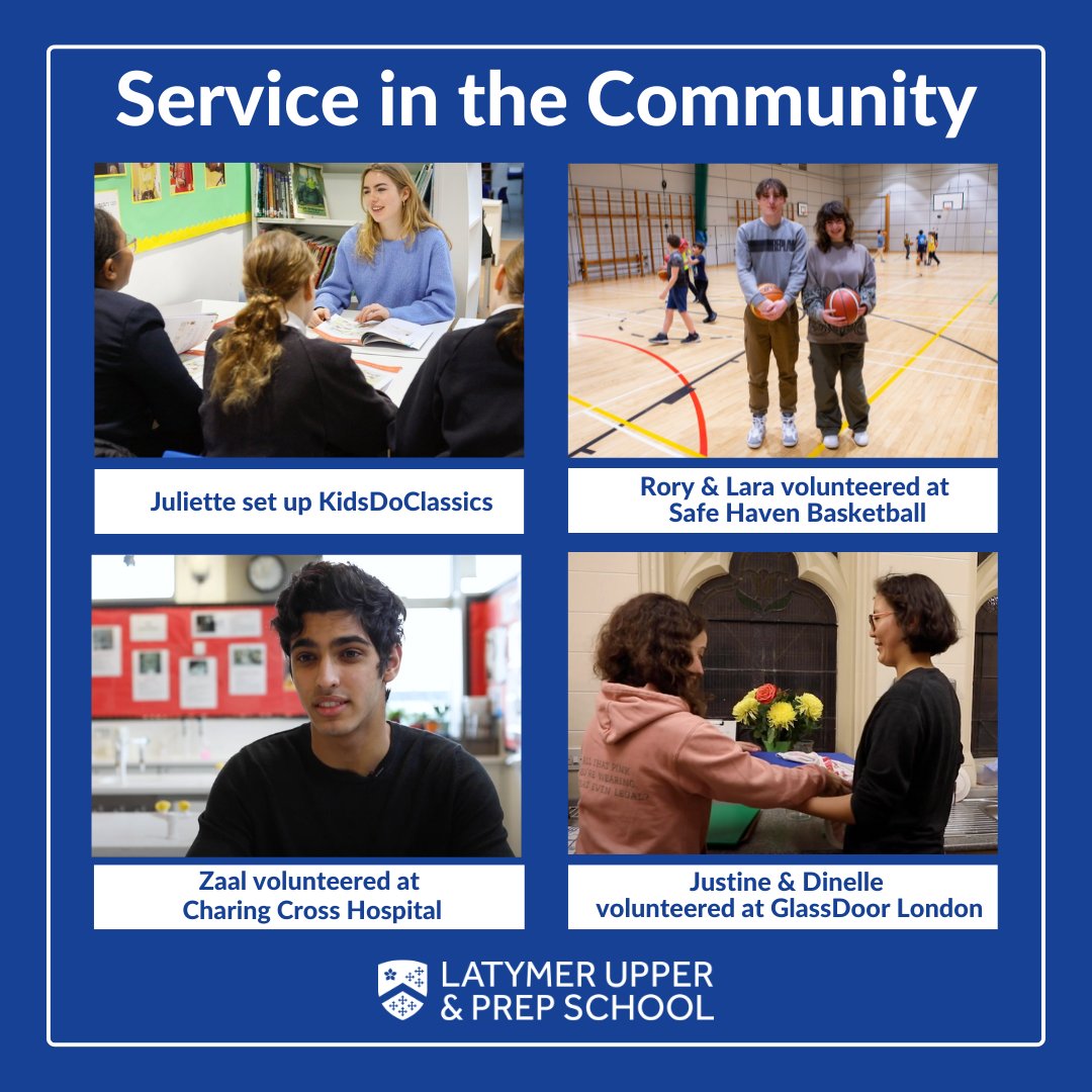 Y12 students will soon embark on our voluntary programme, Service in the Community, a core part of the Sixth Form curriculum. Students have many opportunities to choose from and find that helping others develops self-awareness and social responsibility.
#powerofpartnerships