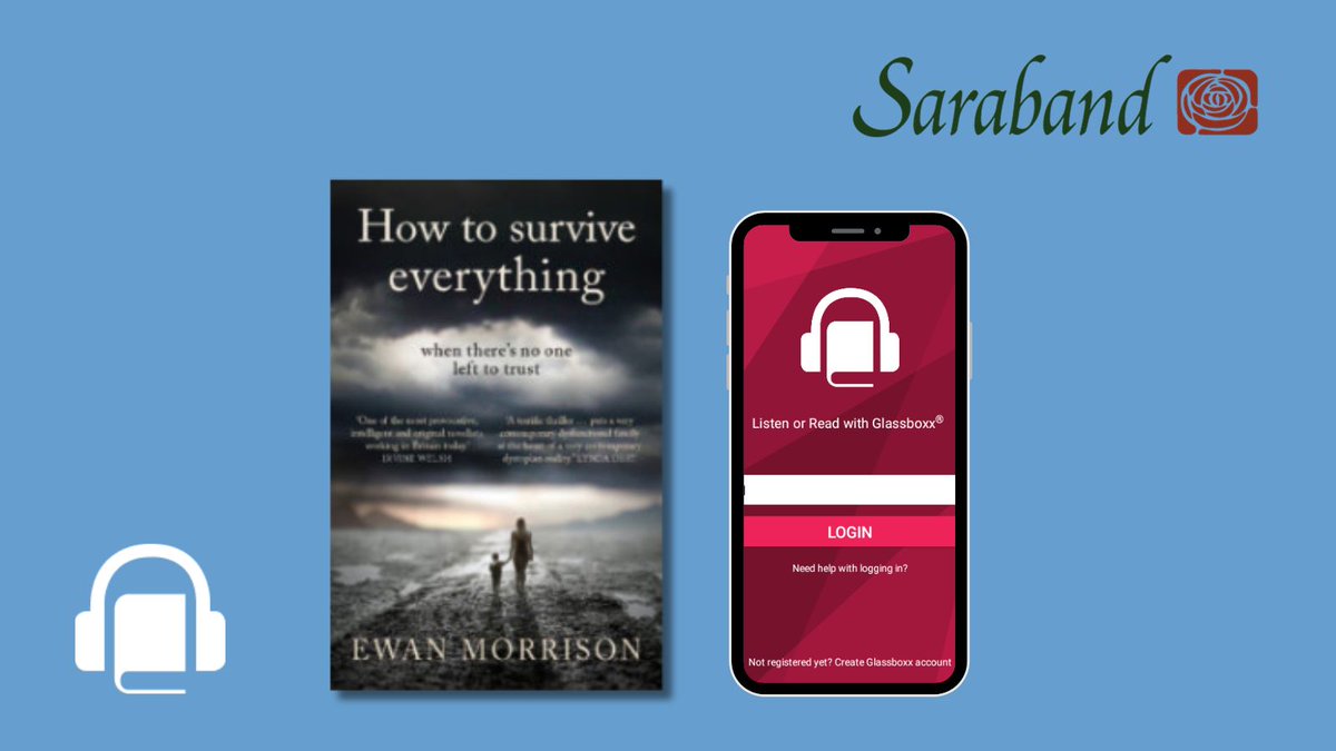 glassboxx's tweet photo. 📚 Prepare for the unexpected with How To Survive Everything by @MrEwanMorrison! Go to @SarabandBooks for an exclusive #offer: 80% off on November 30th with code CSJN0V. Don't miss out! #HowToSurviveEverything #SarabandBooks #audiobooks #ScottishPublishers https://t.co/42X0eFGwEX