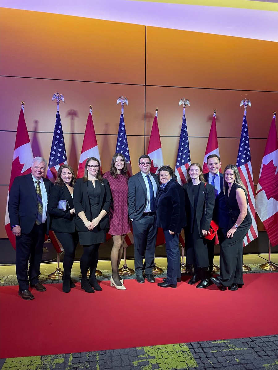 GPAinsights's tweet photo. Our team had a wonderful night supporting @cabc_co’s 29th annual State of the Relationship gala. Cheers to the camaraderie between our two countries! 🇨🇦🇺🇸

Catch up on the highlights from last night⬇️
https://t.co/T6Fd71Eucr #SOTR2023 https://t.co/PmdlEO2vHq