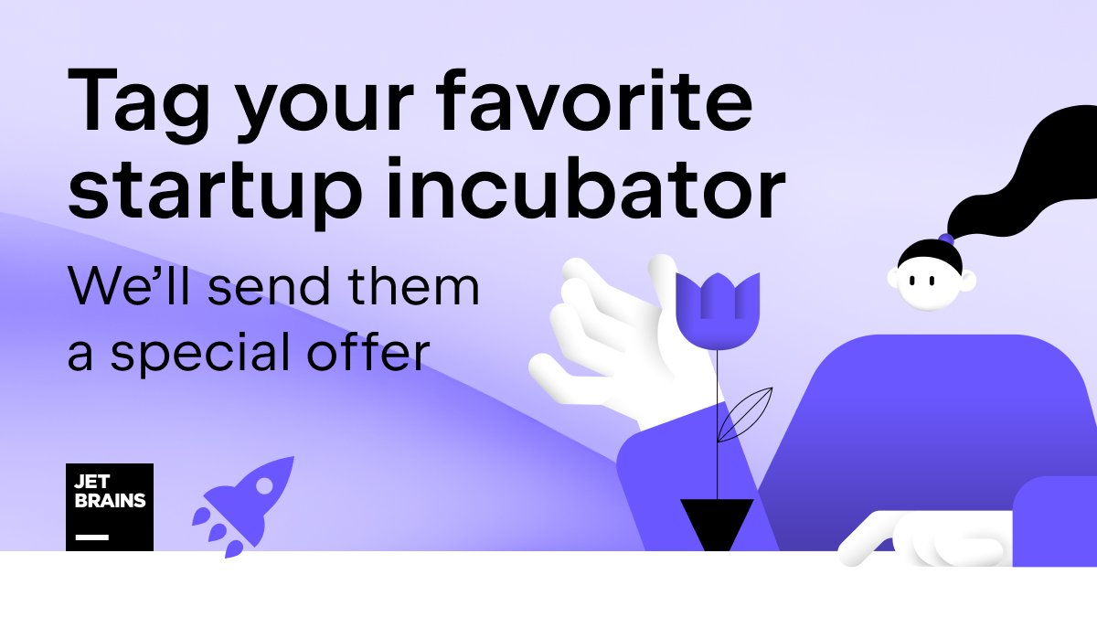 Startups, do you want to enjoy free use of JetBrains tools for half a year? Ask your startup incubator to register for our JetBrains Incubators Program and tag them in the comments. 💬
Read more about the program at jetbrains.com/incubators!