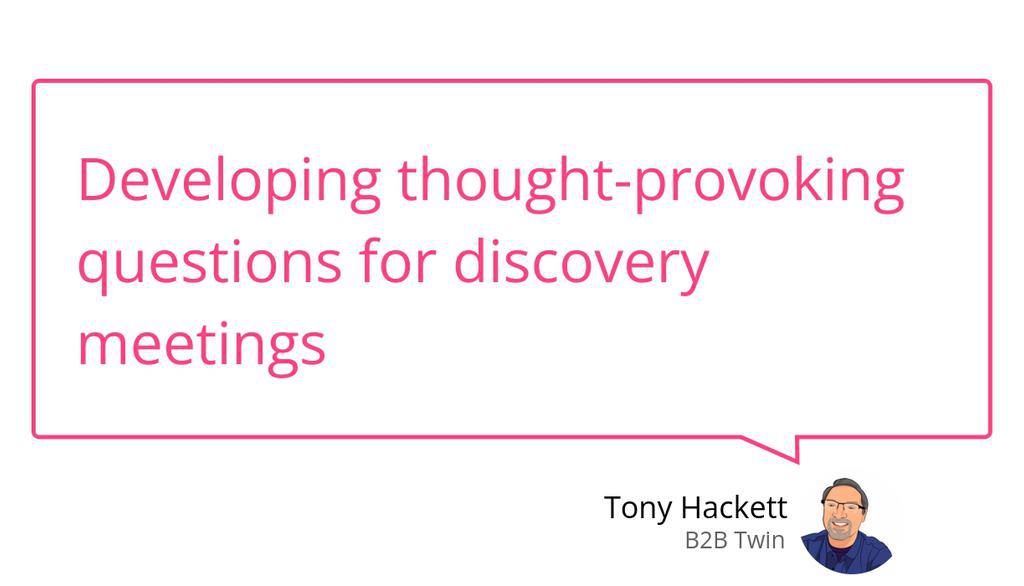saleswritr's tweet image. By delving into your prospect's business, you lay the groundwork for conversations that build relationships and find collaborative solutions.

Read more 👉 lttr.ai/AEhS

#b2bsales #b2bstrategy #DiscoveryQuestions #BusinessThinking #Innovation #DiscoveryMeetings