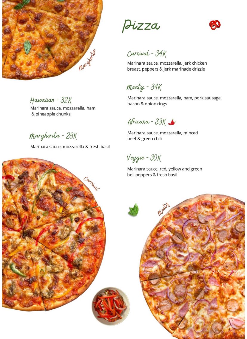 kushloungekla's tweet photo. All great things come in ๐ TWOโs ๐
Put away those saucepans and enjoy our buy one get one FREE #TwoForTuesdays offer on pizzas only at #KushLounge!!
Let's feast together!! Visit us or order in via +256 709 992 967 today!
Check out our full menu here: https://t.co/o5zaNgb0ZV https://t.co/qhVCxp6ulQ