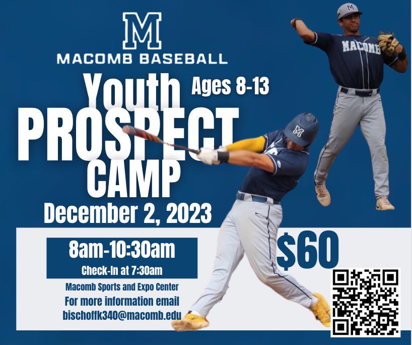 5 DAYS until our 1st Annual Prospect Camps!!! Only a few spots left, so follow these links to get registered!

Prospect (14-18): forms.gle/5sU1ZwXuFvN4Gs… 
Youth (8-13): forms.gle/JEfNMfwo4zCgxu…