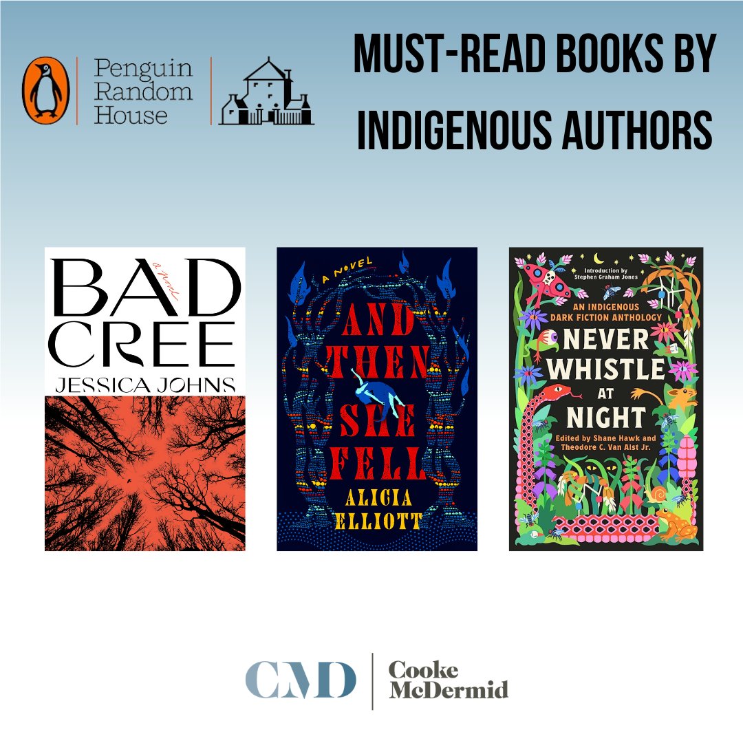 BAD CREE (@jessicastellaaa ), AND THEN SHE FELL (@WordsandGuitar ), and NEVER WHISTLE AT NIGHT (@shanehawkk ) are among @penguinrandom 's remarkable list of 'Must-read books by Indigenous authors!' Full list: bit.ly/49Wt7MH