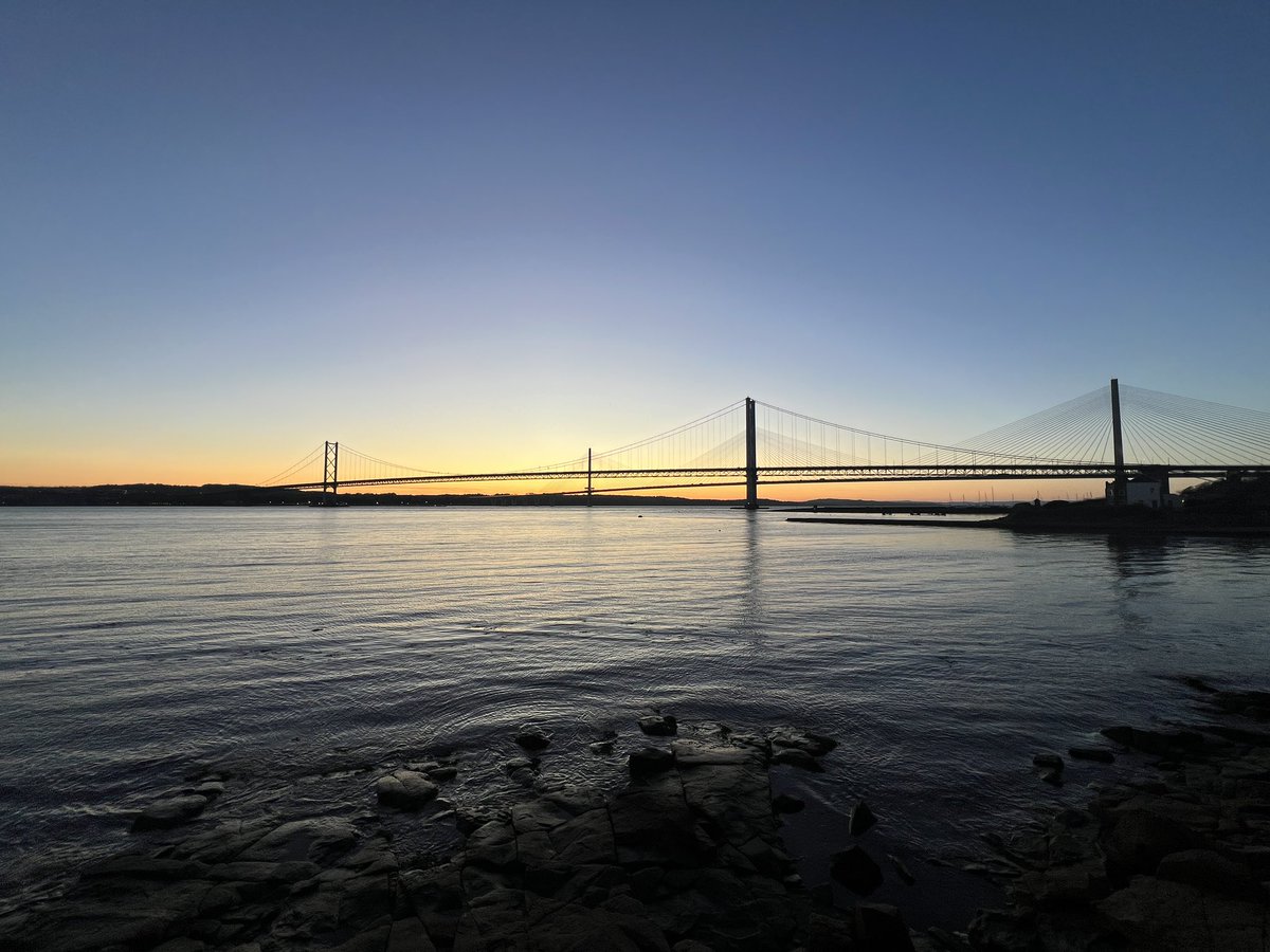 Lovely sunset this evening in #northqueensferry