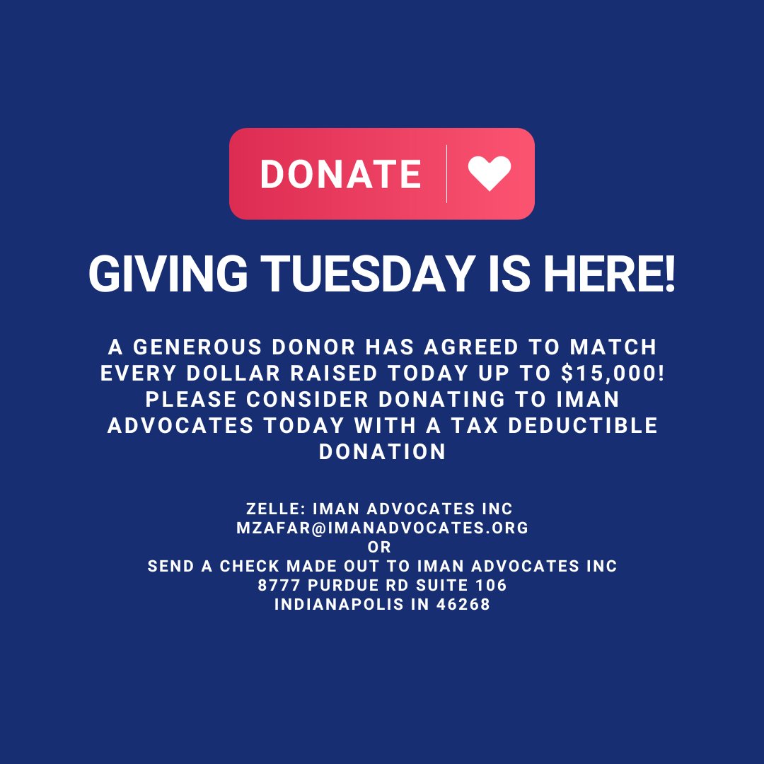 Every dollar counts! Consider giving to IMAN today!