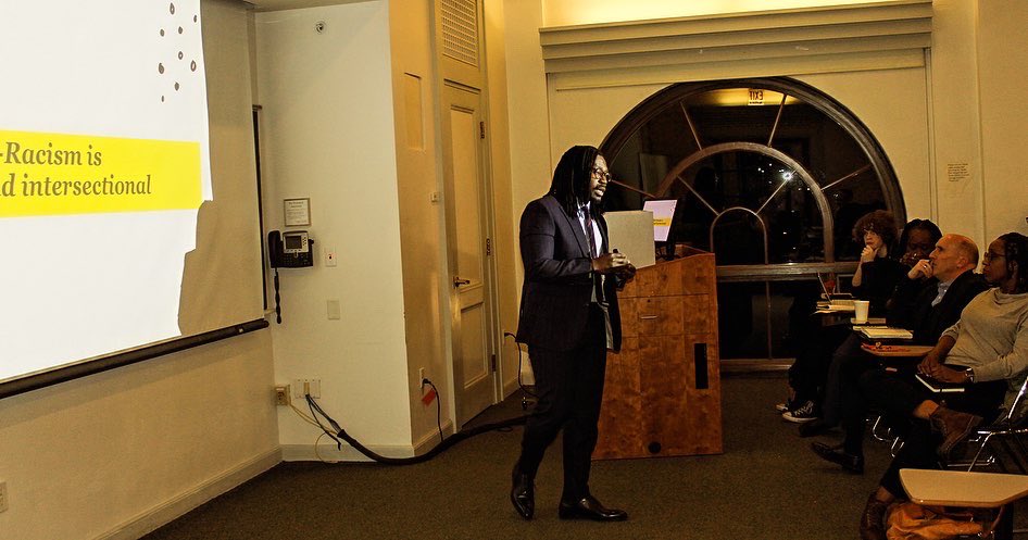 ALSTColgate's tweet image. Earlier this month, we had the honor of having @DerronWallace from Brandeis University as the keynote speaker for our annual Shirley Graham and W.E.B. Du Bois Lecture. Dr. Wallaces’ talk highlighted secondary educational institutions in New York City and London, United Kingdom.