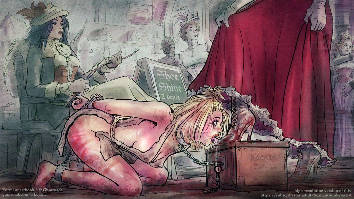0formant0's tweet photo. Unfree: Victorian shoeshine
Unfree novels: https://t.co/czjLSF0YWz
 #bdsmart
Formant artbooks: https://t.co/H2l8q20hPv
Formant subscribe: https://t.co/Llf4SX5pLo… https://t.co/i34G1ZRtQ6