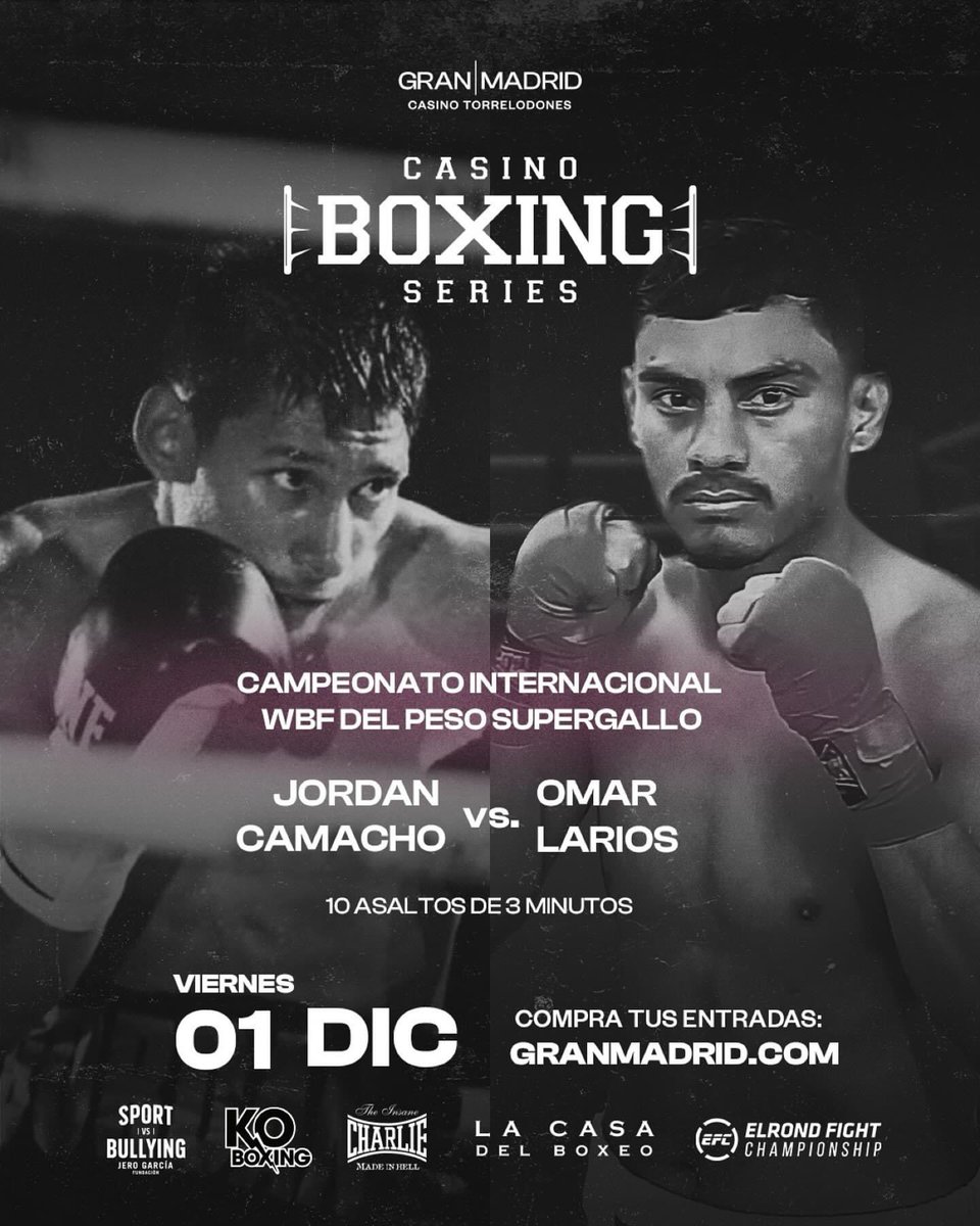 jerogarciabox's tweet image. Se van acabando las entradas, no te quedes sin ellas. El @granmadrid_com busca nuevo rey o reina 👸🤴del #Boxeo Cita inexcusable este viernes @charlie_made_in_hell @lacasadelboxeo @fundacionjerogarcia @koboxing2016 @tristan_boxing_club @jordan_boxeo @aaronalhambra @rumble.jungle…