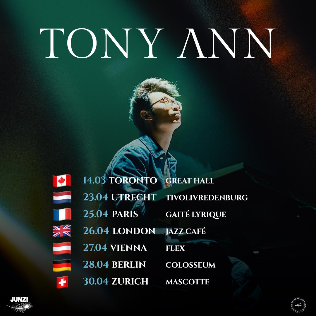 SURPRISE!!! I AM GOING ON TOUR IN 2024 🇨🇦🇳🇱🇫🇷🇬🇧🇦🇹🇩🇪🇨🇭 I CAN’T WAIT!!!!!!! 🥲🥲🥲 I am so so sooooo excited… see you in APRIL 😍😍😍 To get tickets 🎹🎟️ - tix.to/tonyanntour