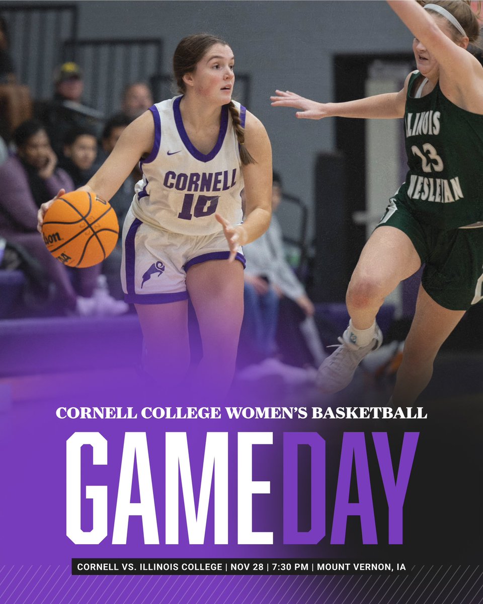 CornellRamsWBB's tweet photo. 🚨GAME DAY🚨 

Come on down to the SAW at 7:30pm to watch our ladies in action. We will be taking on Illinois College and it’s going to be a good one! See you there 🤩 

#cornellramswbb https://t.co/qHesFxJCRu