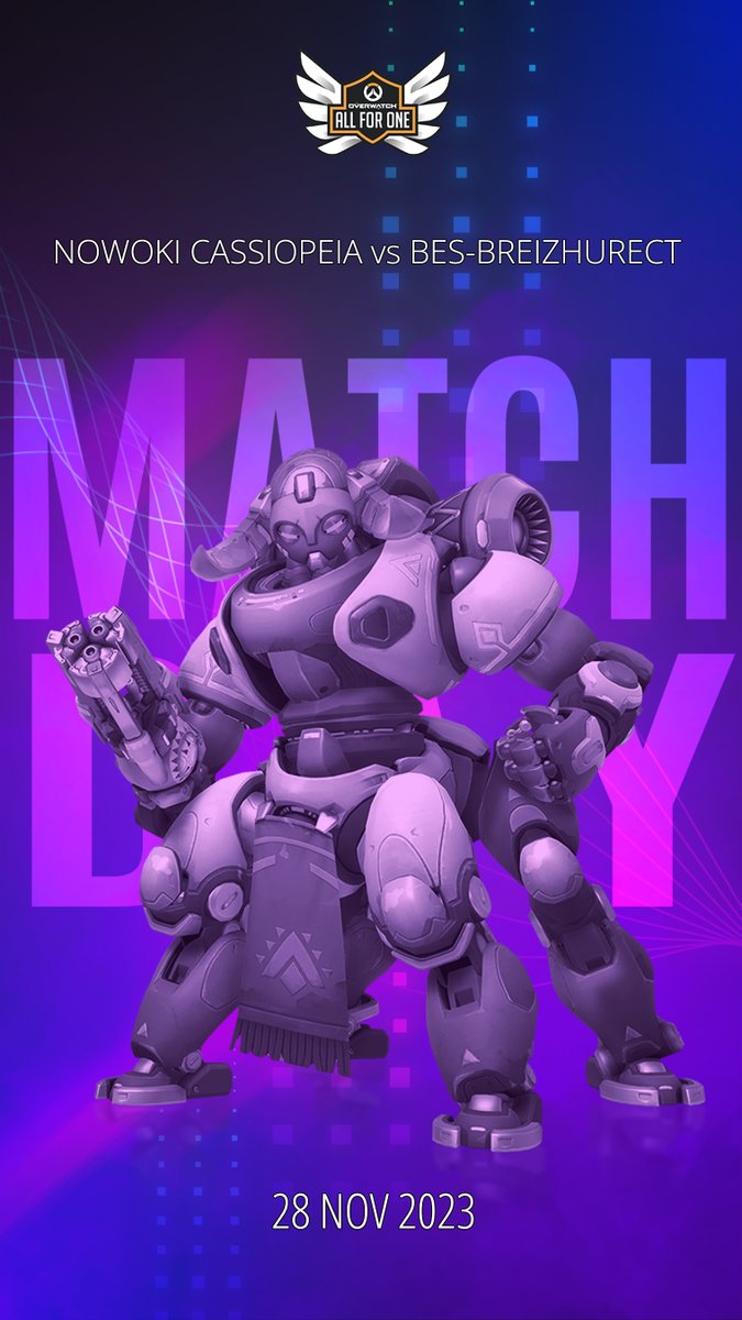 Ce soir les Nowoki Cassiopeae joueront leurs 2ème match pendant ce stage de placement de l'AFO #OAFO7 <a href="/PlayAllForOneFR/">Overwatch AllForOne France</a> ! 🎉🎉
 Ils joueront face aux BES-Breizhurect à 21h ⚔️

Pas de cast ce soir pour suivre leurs match...