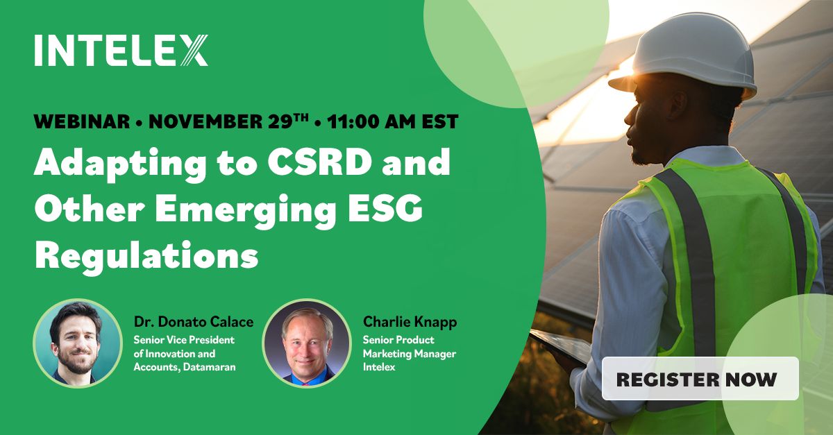 Join Donato Calace on November 29th to learn how you can assess the impact of #CSRD and how to use #technology for effective #ESG disclosure at a webinar hosted by @E_E_Leader: hubs.la/Q02bcCd30