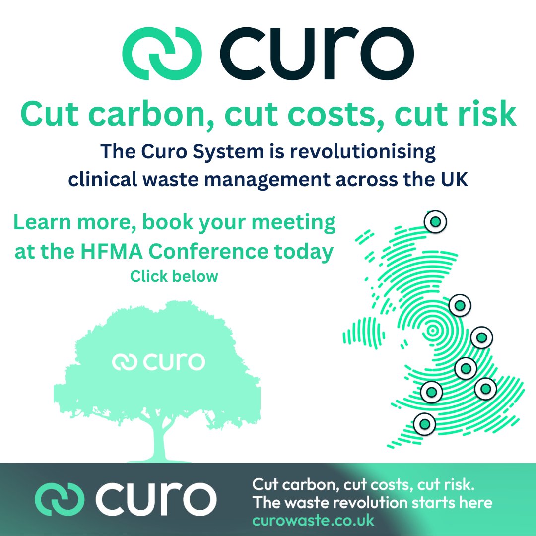 🌟 Discover groundbreaking solutions for waste management with Curo at HFMA from December 4-8th! Join us on the 2nd floor Mezzanine of Hilton Metropole. Ready to cut carbon, costs, and risks for your Trust? Reserve your spot for a meeting here: lnkd.in/emj6vGrY #HFMA