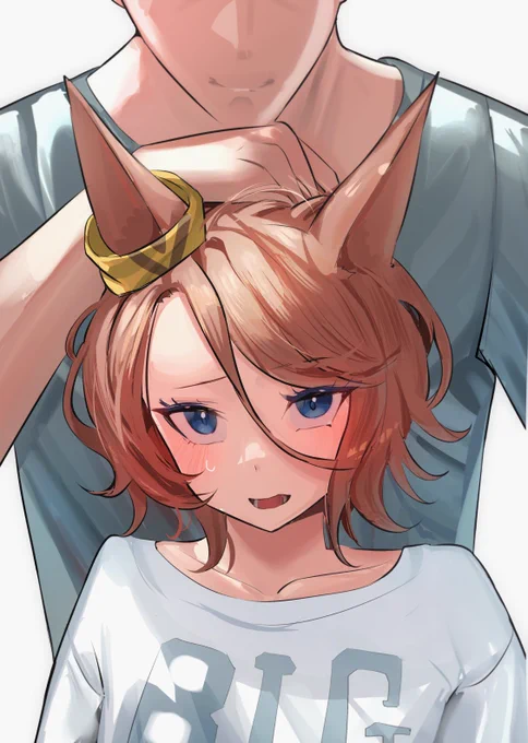 #ウマ娘 ごしごしなでられタイシン  ナリタタイシン