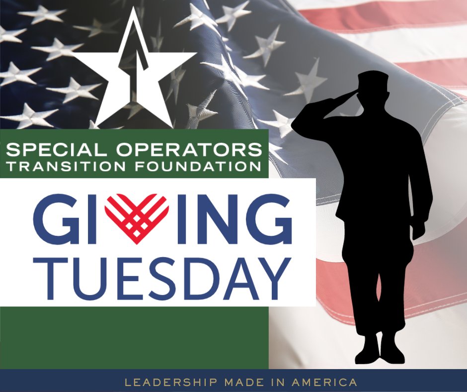 On this #givingtuesday, we thank you for the incredible impact you've had in 2023.
Your support allowed us to serve over 500 of our military's Special Operations Leaders. 
Please consider helping us continue to serve those who have served our country. 
sotf.kindful.com/?campaign=2801…