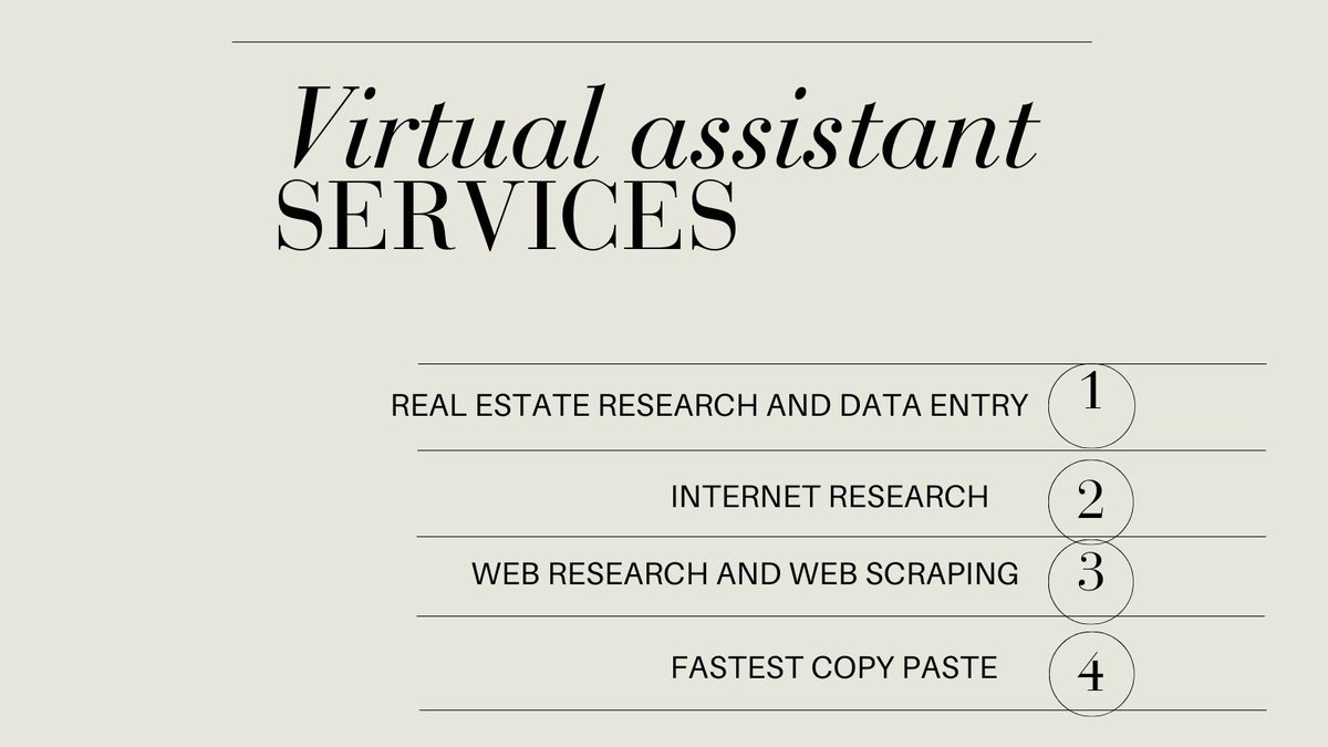 Zannatul65153's tweet image. Empowering your day with the help of our virtual assistant!
lnkd.in/gyjc5rTB
#data #dataentry #datatyping #b2bleadgeneration
#copypaste #datamining #dataentryservices #dataentrywork #dataentryspecialist #dataentryexpert #dataentryassistant #b2bleads