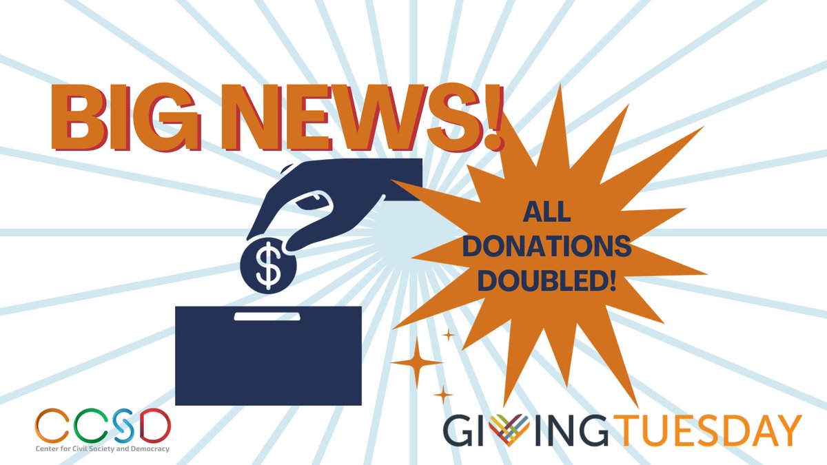 We have some fantastic news to share! This #GivingTuesday, an incredibly generous anonymous donor has stepped forward to support CCSD. They have pledged to MATCH EVERY DONATION we receive today, dollar for dollar! Donate now and double your impact! tinyurl.com/yjc9zbjy
