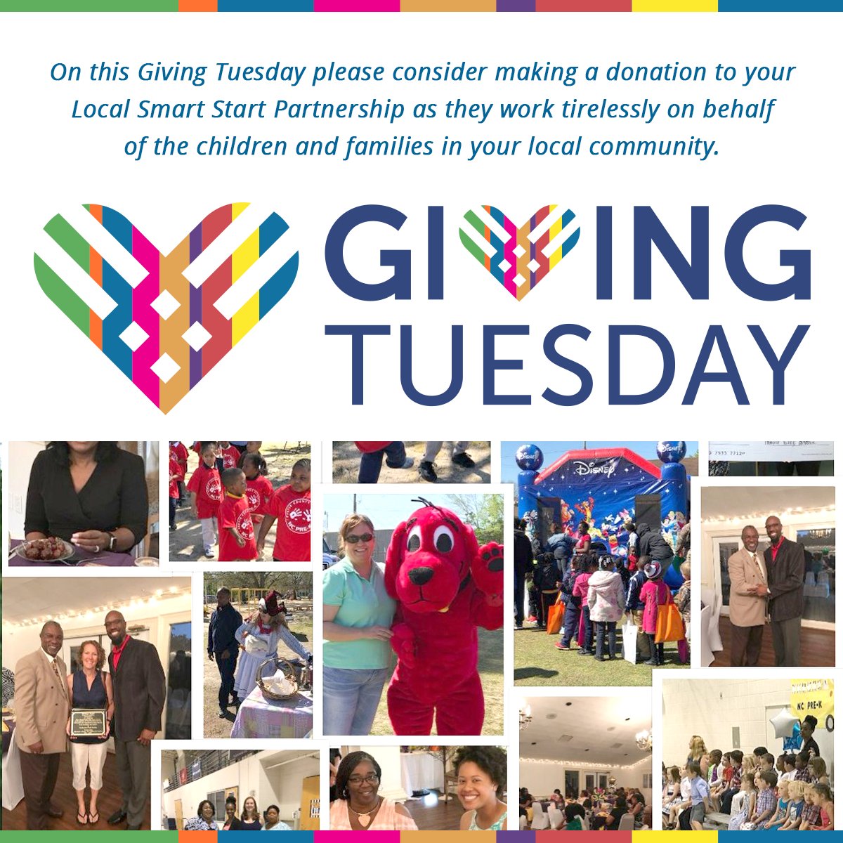 Happy Giving Tuesday!
Smart Start's Local Partnerships support children birth-to-five to ensure your community's youngest can thrive!
Support your local Smart Start partnership's mission! Find your local partnership here: smartstart.org/smart-start-in…
#givingtuesday #smartstart