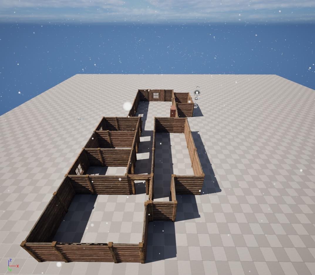 Map of the cabin in Project Swift. Still needs a roof but ya know, it’s what I did last night and I’m happy with what I’ve made.