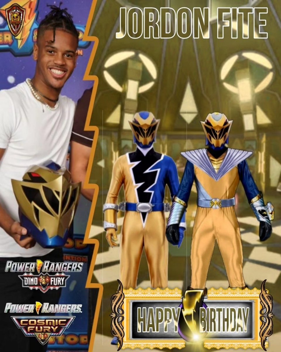 Blaze_Knight95's tweet photo. Happy Morphinominal Birthday @jtfite_ 💛⚡🦖🥳
We all wish you the best in your special day and never stop being your awesome self and lots of blessings for you.
May the power protect you always. ⚡🙏🏻✨
#PowerRangers #DinoFury #CosmicFury #Aiyon #ForeverGold #ForeverSixth https://t.co/gLITVt4hSe
